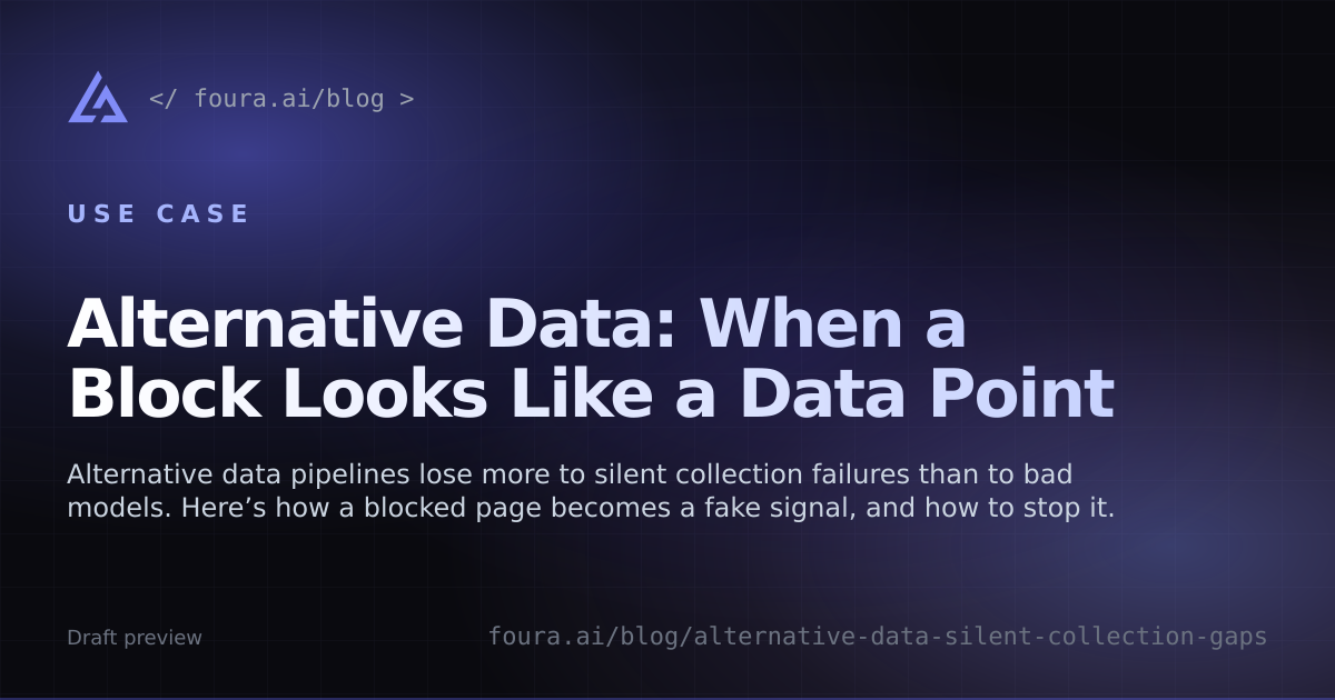 Alternative Data: When a Block Looks Like a Data Point